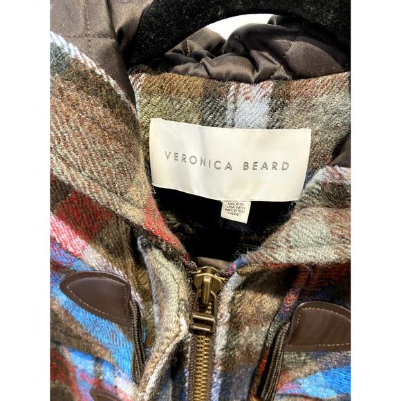 Veronica Beard Ianna Duffel Plaid Coat size 4 - Picture 5 of 8